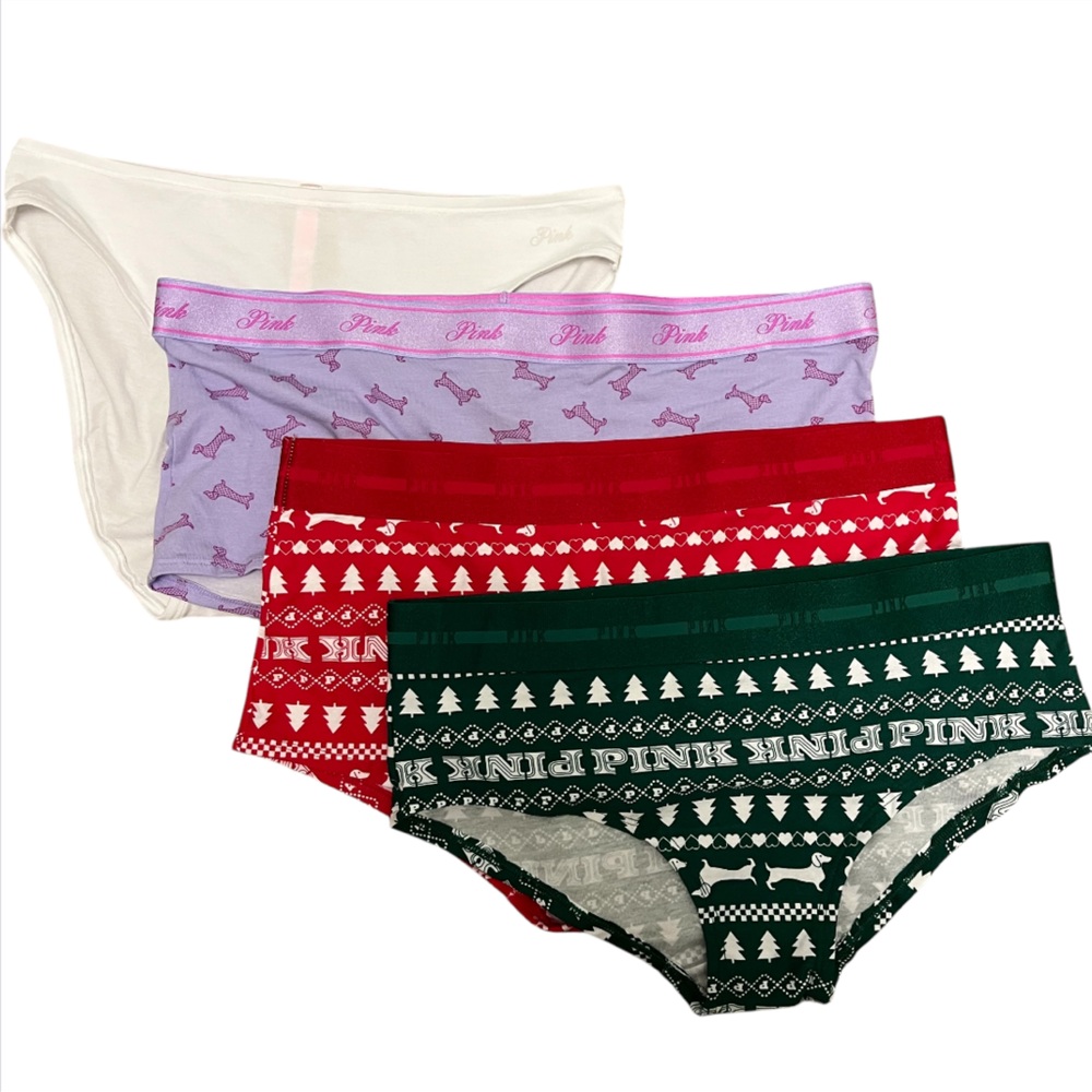 NWT PINK Victoria’s Secret Panties (with dachshunds!) Large